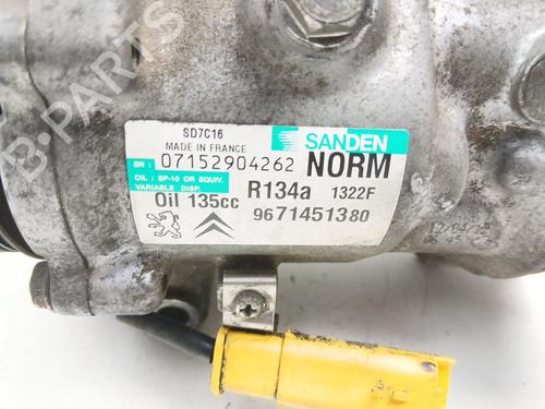 AC compressor PEUGEOT 5008 (0U_, 0E_) 2.0 HDi 150 / BlueHDi 150 | BP29814394M34 