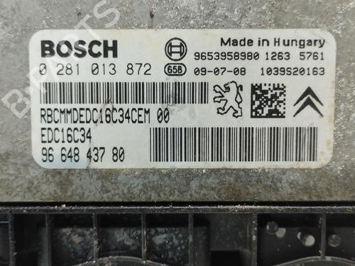 Engine control unit (ECU) PEUGEOT PARTNER Box Body/MPV 1.6 HDi | BP17524299M57