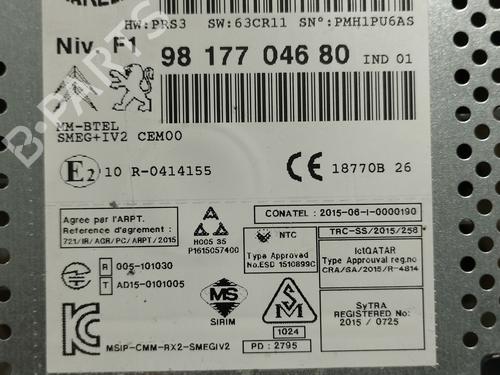 Radio CITROËN BERLINGO Box Body/MPV (B9) 1.6 BlueHDi 100 | BP29072379E6