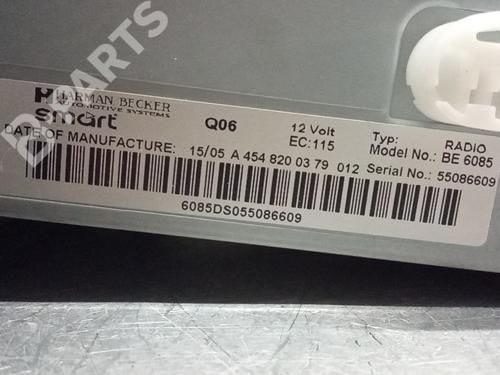 Bilradio SMART FORFOUR (454) 1.1 (454.030) | BP9796183E6