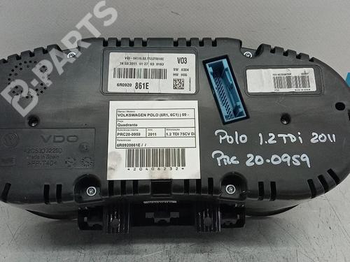 Instrument cluster VW POLO V (6R1, 6C1) 1.2 TDI | BP9796891C47