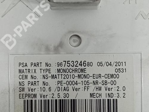 Instrument cluster PEUGEOT 508 I (8D_) 2.0 HDi | BP9799368C47