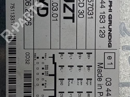 Radio OPEL CORSA D (S07) 1.3 CDTI (L08, L68) | BP9800288E6