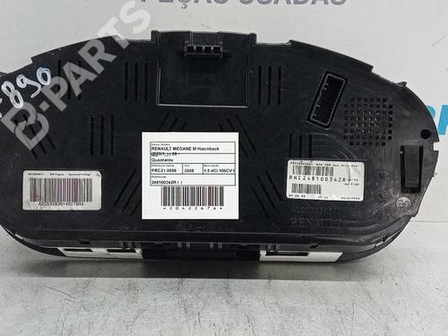 Instrument cluster RENAULT MEGANE III Hatchback (BZ0/1_, B3_) 1.5 dCi | BP9800450C47 