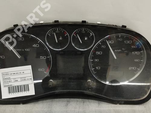 Used Instrument cluster PEUGEOT 307 SW (3H) 1.6 HDI 110 (109 hp) 10200663