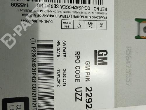 Radio OPEL ASTRA J Saloon 1.7 CDTI (69) | BP11741868E6 