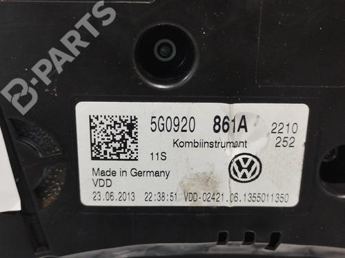Compteur de vitesse VW GOLF VII (5G1, BQ1, BE1, BE2) 1.6 TDI | BP12109289C47 