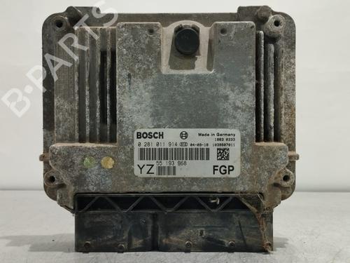 Used Engine control unit (ECU) OPEL VECTRA C Estate (Z02) 1.9 CDTI (F35) (150 hp) 15556305
