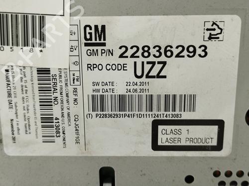 Radio OPEL ASTRA J (P10) 1.3 CDTI (68) | BP18016487E6 