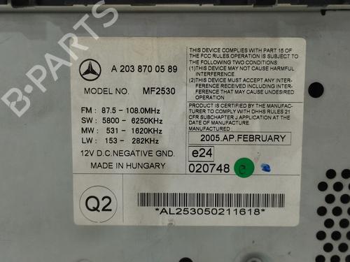 Radio MERCEDES-BENZ C-CLASS Coupe (CL203) C 200 CDI (203.707) | BP21005493E6 