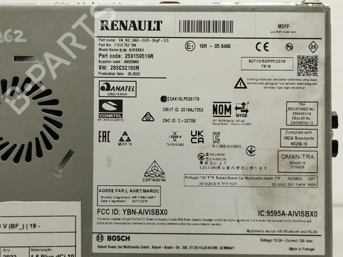 Sistema audio RENAULT CLIO V (B7_)  | BP21540919E6