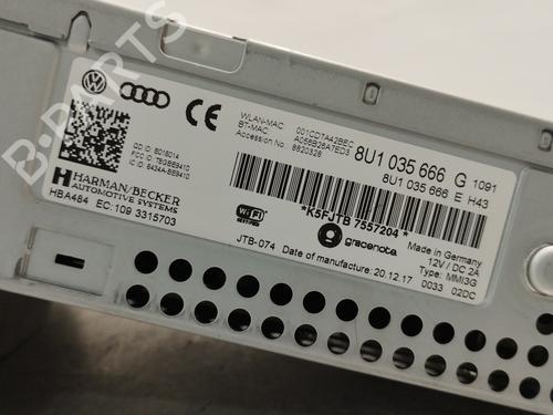 Radio AUDI Q3 (8UB, 8UG) 1.4 TSI | BP23094984E6 