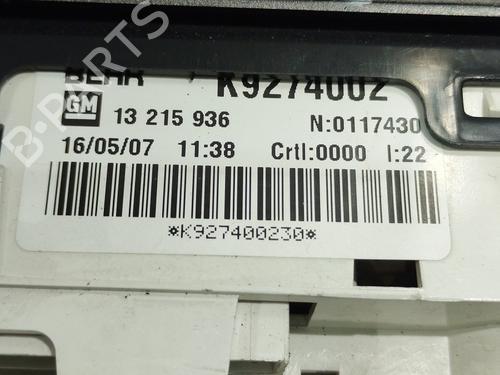 Climate control OPEL MERIVA A MPV (X03) 1.3 CDTI (E75) | BP24640309I5