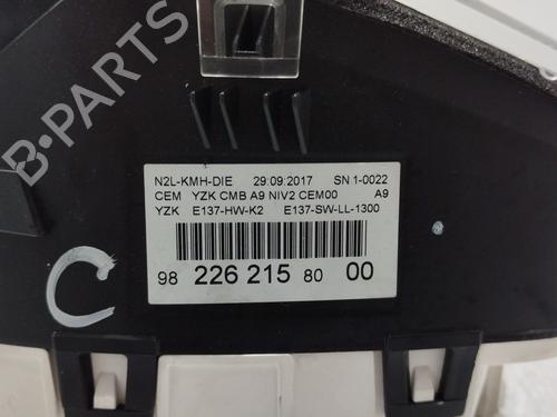 Instrument cluster PEUGEOT 208 I (CA_, CC_) 1.6 HDi / BlueHDi 75 | BP24657299C47 