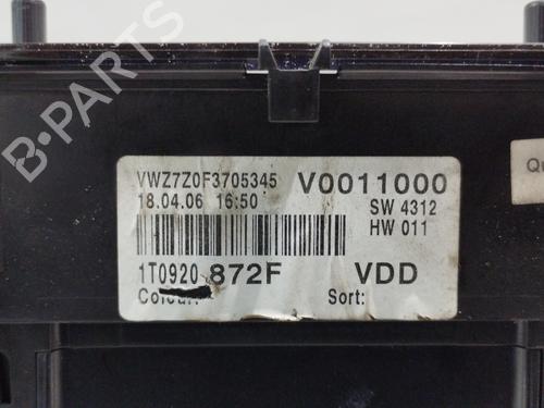 Kombinert Instrument VW TOURAN (1T1, 1T2) 1.9 TDI | BP27391715C47