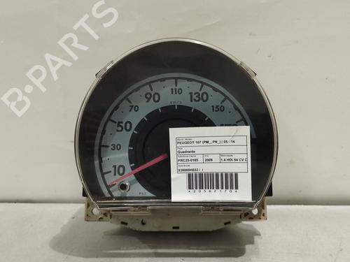 Used Instrument cluster PEUGEOT 107 (PM_, PN_) 1.4 HDi (54 hp) 27478543