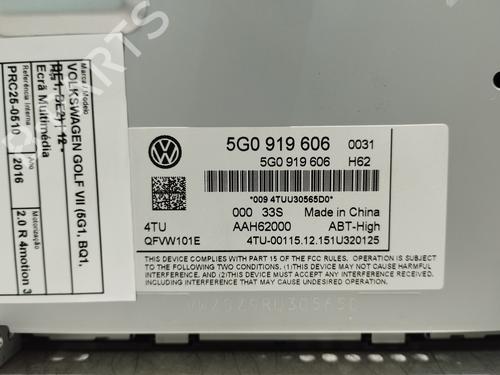Display VW GOLF VII (5G1, BQ1, BE1, BE2) 2.0 R 4motion | BP29755481C48 