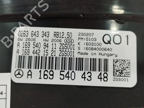 Instrument cluster MERCEDES-BENZ A-CLASS (W169) A 180 CDI (169.007, 169.307) | BP30194274C47 