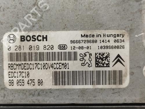 Engine control unit (ECU) PEUGEOT 208 I (CA_, CC_) 1.4 HDi | BP30194487M57