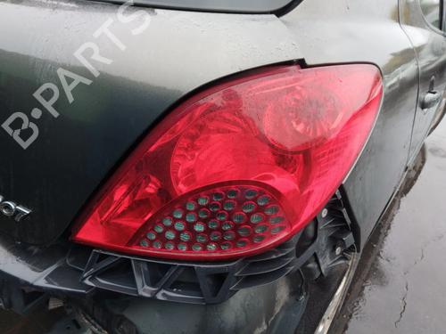 Used Right taillight PEUGEOT 207 (WA_, WC_) 1.4 16V (95 hp) 33164519