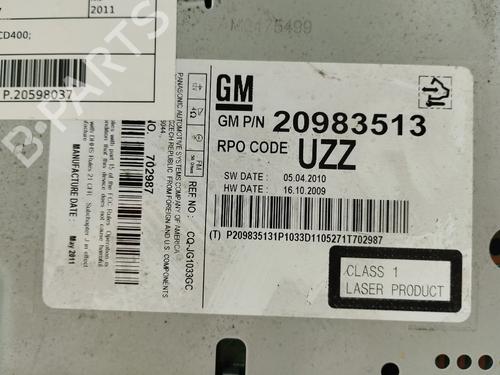 Radio OPEL MERIVA B MPV (S10) 1.3 CDTI (75) | BP33747856E6 - Image 3