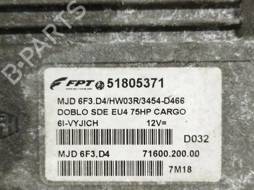 Engine control unit (ECU) FIAT DOBLO Box Body/MPV (223_) 1.3 D Multijet | BP33833532M57 - Image 3