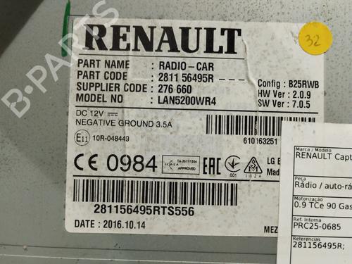 Radio RENAULT CAPTUR I (J5_, H5_) 0.9 TCe 90 | BP30390914E6 - Image 3