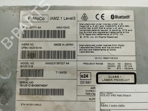 Radio VOLVO V40 Hatchback (525) D2 | BP38086637E6 - Image 3