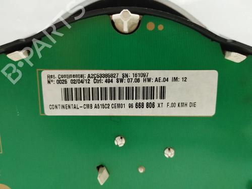 Instrument cluster CITROËN C3 II (SC_) 1.4 HDi 70 (SC8HZC, SC8HR0, SC8HP4) | BP39715070C47 - Image 3