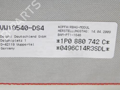 Right curtain airbag SEAT LEON (1P1) 1.9 TDI | BP11014350C12 