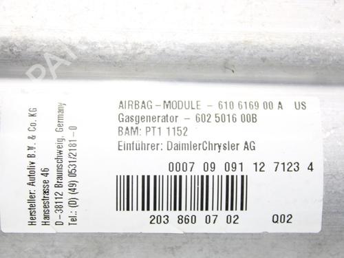 Passenger airbag MERCEDES-BENZ CLC-CLASS (CL203) CLC 180 Kompressor (203.746) | BP10120849C10 