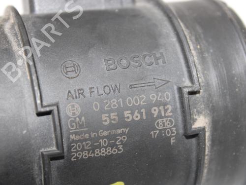 Mass air flow sensor OPEL ASTRA J (P10) 1.6 SIDI (68) | BP14924595M95 