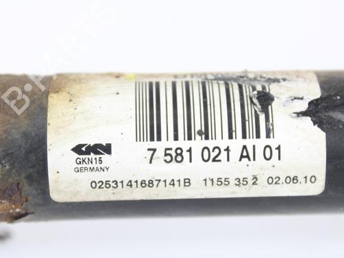 Right rear driveshaft BMW 5 (F10) 525 d | BP13813281M41 