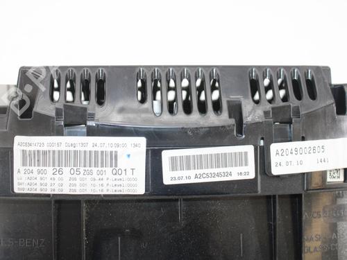 Instrument cluster MERCEDES-BENZ C-CLASS (W204) C 200 CDI (204.007, 204.006) | BP13295482C47 