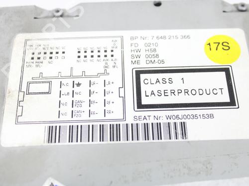 Radio SEAT IBIZA IV ST (6J8, 6P8) 1.6 TDI | BP13395033E6 