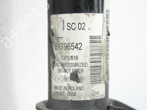 Left front shock absorber FIAT PUNTO EVO (199_) 1.3 D Multijet (199AXD1B, 199AXD1A, 199BXD1B, 199BXD1A,... | BP22303998M16 