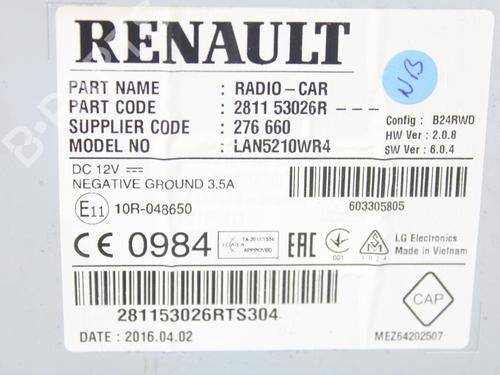 Radio RENAULT CLIO IV (BH_) 1.2 16V (BHA1, BHAK, BHMG, BHMK) | BP17494301E6 