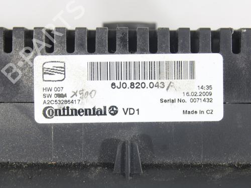Climate control SEAT IBIZA IV (6J5, 6P1) 1.6 TDI | BP17129120I5 