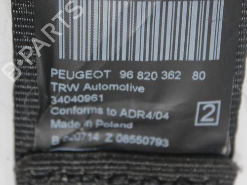 Rear left seatbelt PEUGEOT 3008 I MPV (0U_) 1.6 HDi 115 / BlueHDi 115 | BP11730647I29 