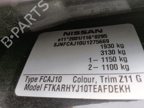Luftventil NISSAN QASHQAI / QASHQAI +2 I (J10, NJ10, JJ10E) 1.5 dCi | BP13029034I21 