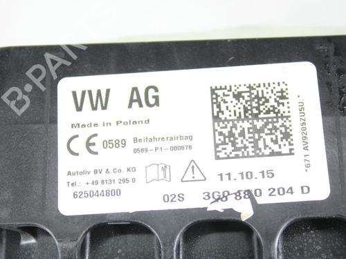 Passasjer kollisjonspute VW PASSAT B8 (3G2, CB2) 1.6 TDI | BP22304628C10 