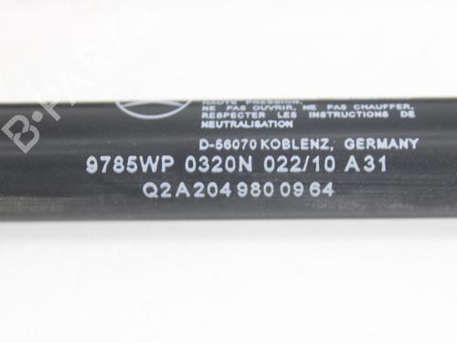 Hood lift support MERCEDES-BENZ C-CLASS (W204) C 200 CDI (204.001) | BP17105669C139 