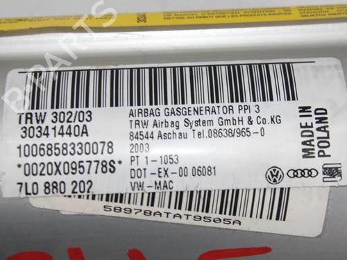Passenger airbag VW TOUAREG (7LA, 7L6, 7L7) 5.0 V10 TDI | BP30377751C10