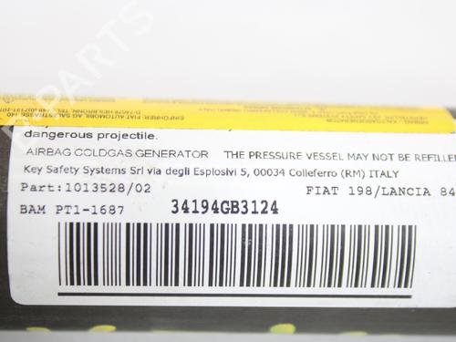 Left curtain airbag FIAT BRAVO II (198_) 1.9 D Multijet (198AXB1A) | BP15812289C11 