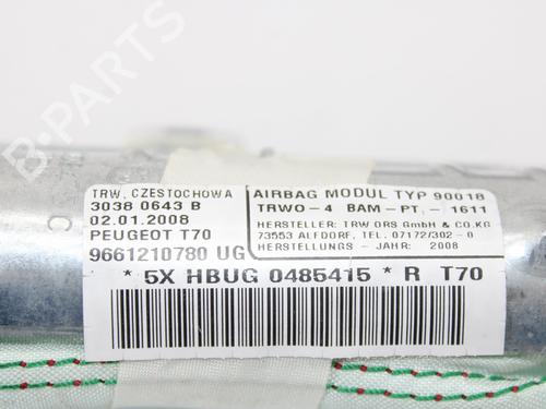 Right curtain airbag PEUGEOT 308 I (4A_, 4C_) 1.6 HDi | BP12268578C12 