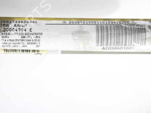 Right curtain airbag MERCEDES-BENZ C-CLASS (W203) C 220 CDI (203.006, 203.008) | BP30788497C12