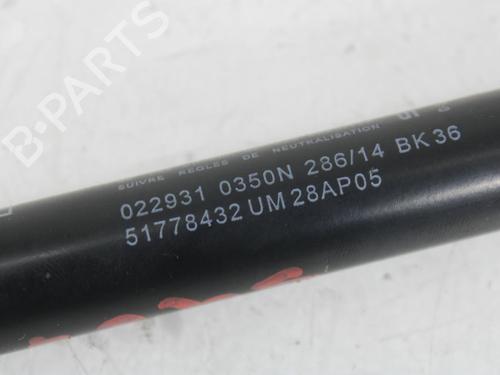 Tailgate lift support FIAT PUNTO (199_) 1.4 (199AXB1A, 199BXB1A, 199BXB11, 199AXB11) | BP29811445C138 