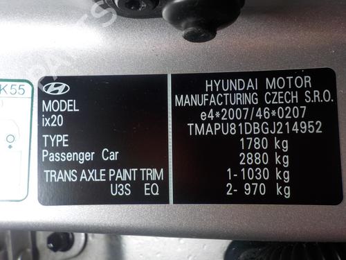 Front left window mechanism HYUNDAI ix20 (JC) 1.6 | BP24932293C22 