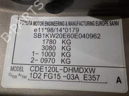 Engine TOYOTA COROLLA (_E12_) 2.0 D-4D (CDE120R, CDE120L_) | BP10671906M1 