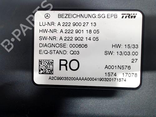 Elektronisk modul MERCEDES-BENZ S-CLASS (W222, V222, X222) S 600 (222.176) (530 hp) 10669566